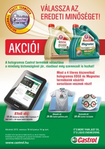 Castrol hologram matrica védett
                                                termék